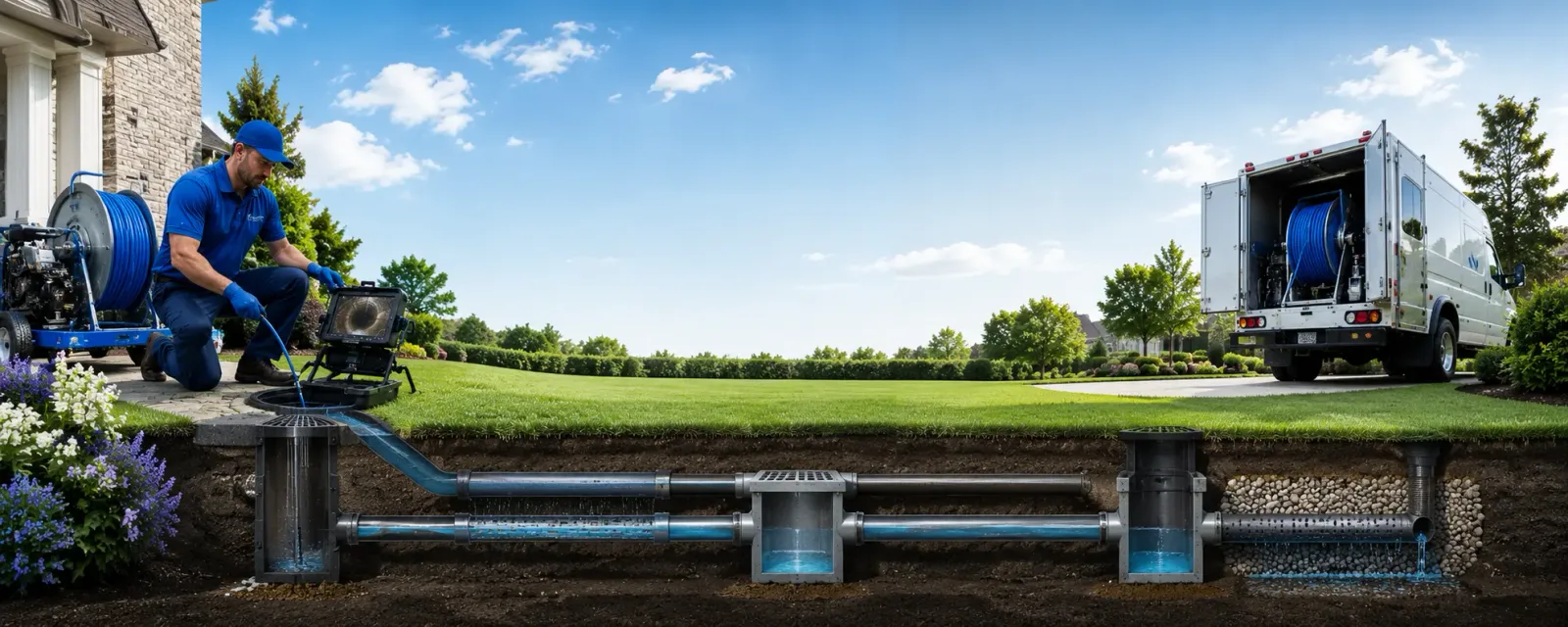 Outdoor drain cleaning information for Waverly, IL
